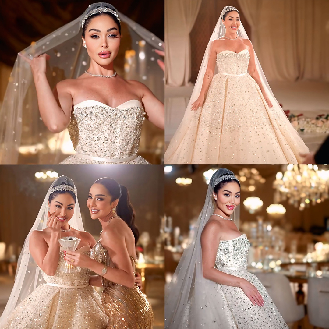 البلوغر ومؤثرة السوشيال هيا كرزون تخطف الأضواء في زفاف أسطوري