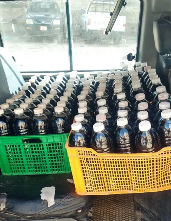 "سموم في زجاجات عصير".. احباط توزيع 750 لترا من العصائر المجهولة في اربد