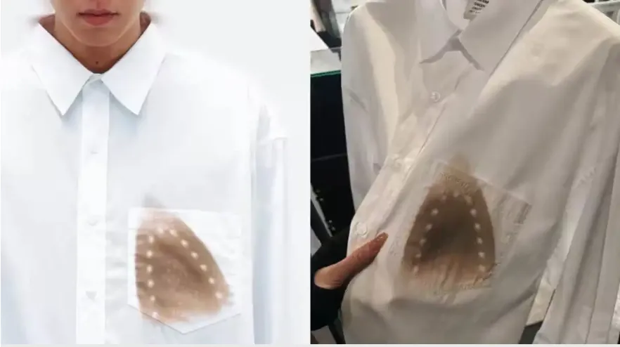  قميص "محروق" بالمكواة للبيع بسعر خيالي